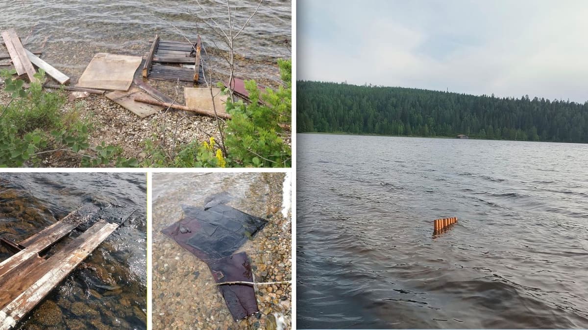 Mökkijärvessä seilasi alus – sitten rantaan alkoi ajelehtia jotain kummallista