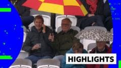 Rain frustrates England as they edge closer to victory on day three